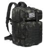 black-camo Black Camo Tactical Backpack - Dark Concealment MOLLE Pack