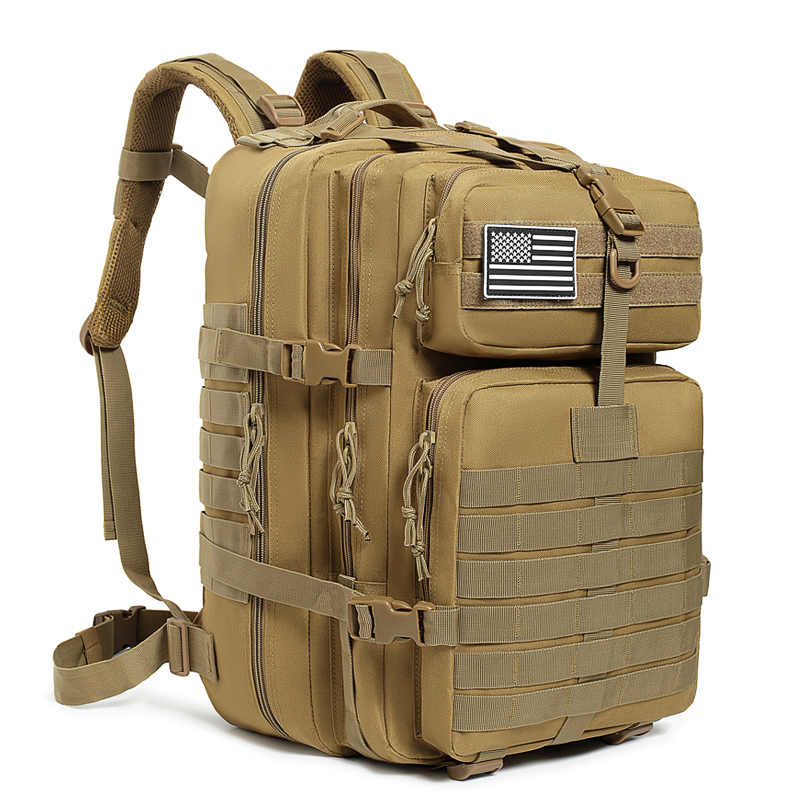 coyote-tan Coyote Tan Tactical Backpack - Military MOLLE Daypack