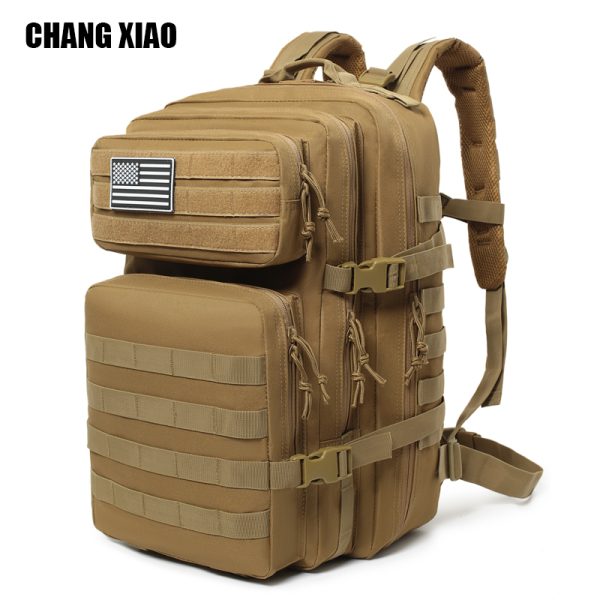 khaki-tan Khaki Tan Tactical Backpack - Desert Military MOLLE Pack