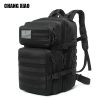Tactical Backpack Side View - Admin Pockets