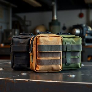 MOLLE Utility Pouch 3-Pack — Black / Tan / OD Green