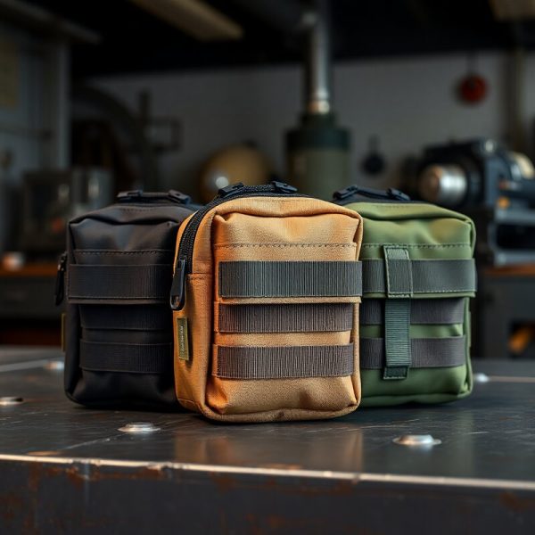 MOLLE Utility Pouch 3-Pack — Black / Tan / OD Green